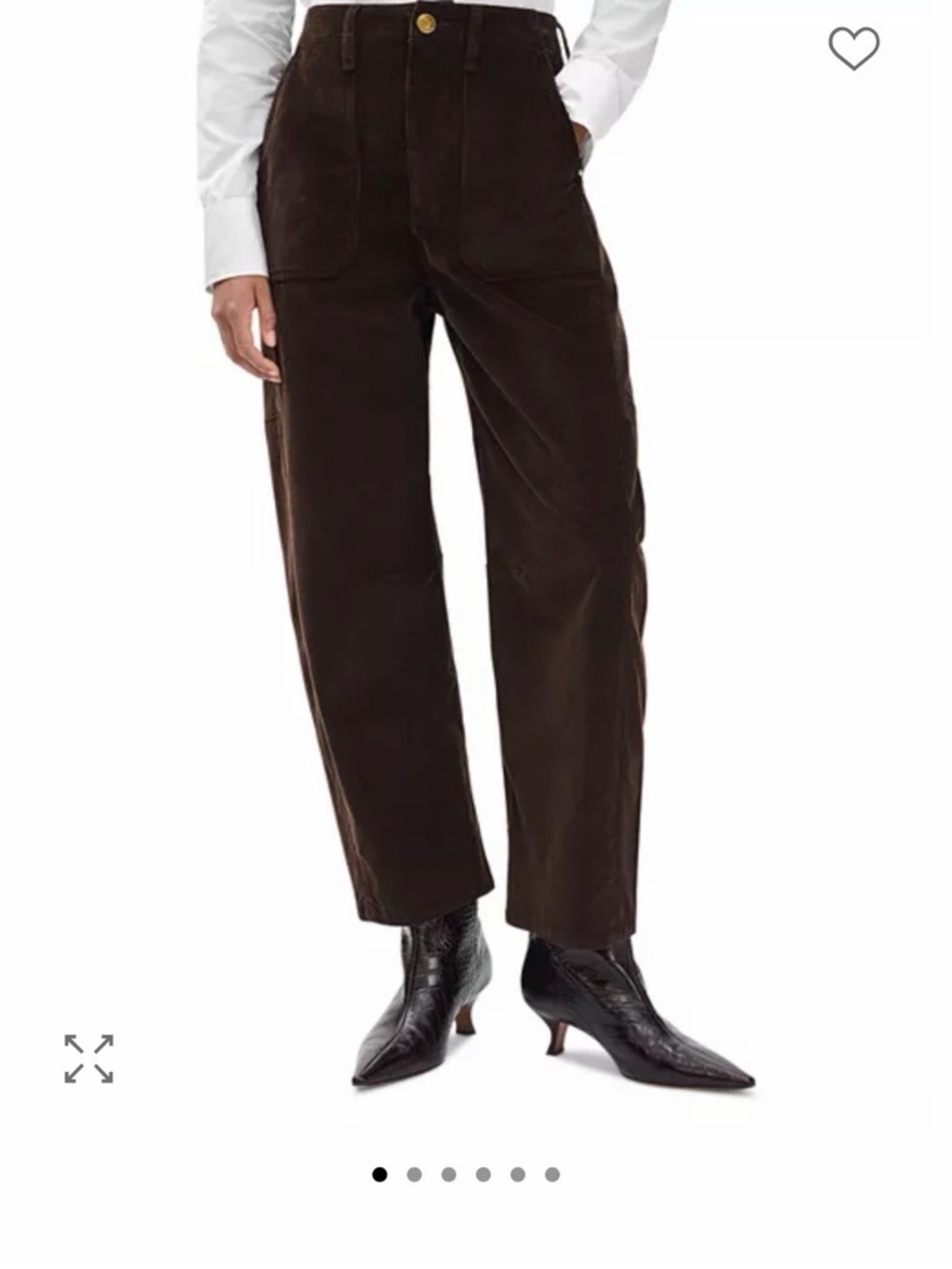 Rag and Bone Charlie Barrel Jeans in Espresso - Picture 6 of 13